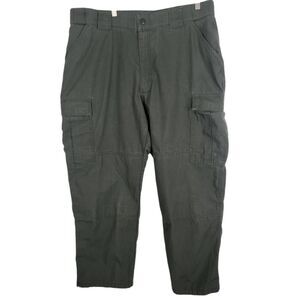 5.11 TACTICAL Pants Mens XL 39.5-43 Short Green Ripstop Canvas Cargo Pocket Work